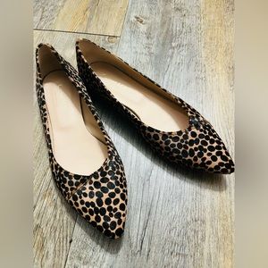 Garrett Hill Cheetah Flats size 8 1/2